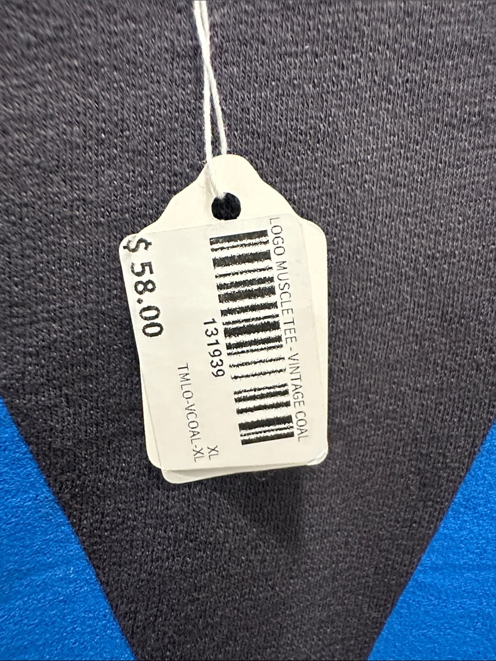 NWT Aviator Nation Black Tank with Blue 'AV' and Red-Orange-Yellow Stripe - Picture 3 of 4
